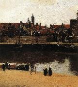 VERMEER VAN DELFT, Jan View of Delft (detail) wt oil painting artist